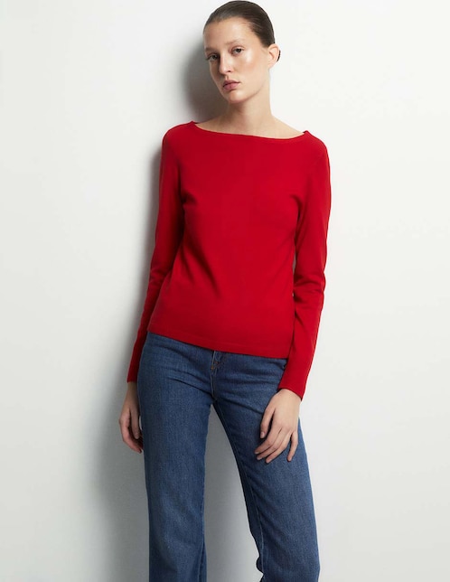 Suéter cuello redondo para mujer Suéter cuello redondo para mujer