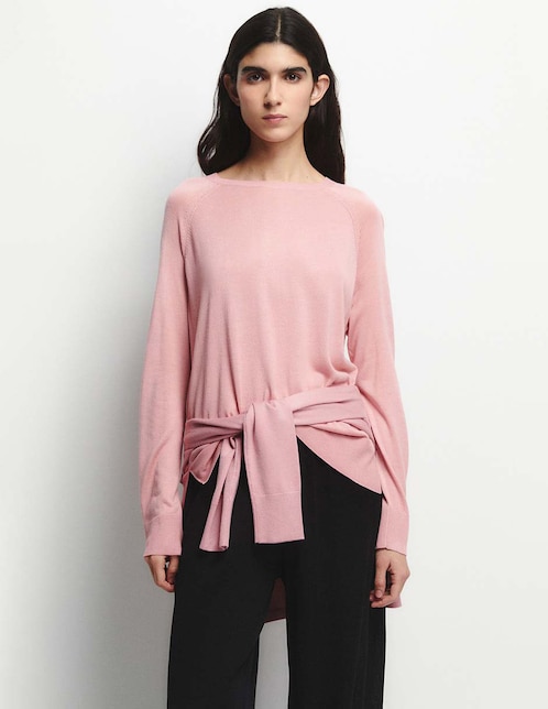 Suéter cuello redondo para mujer 1