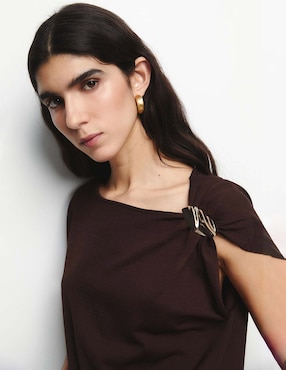 Blusa Sfera manga corta para mujer