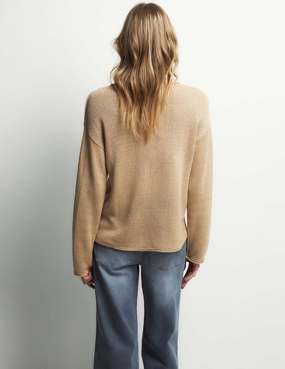 Suéter cuello redondo para mujer 2