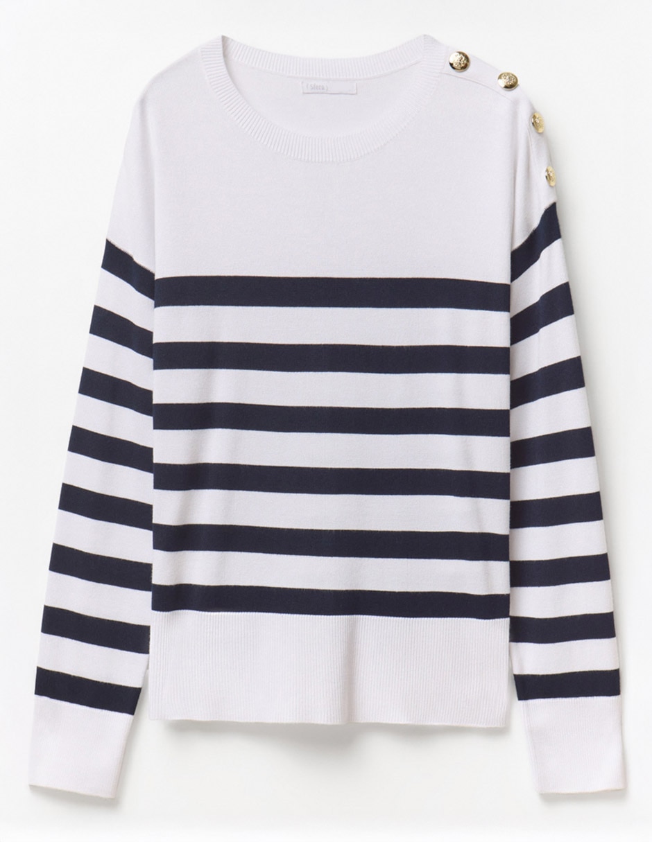Suéter cuello redondo para mujer 4