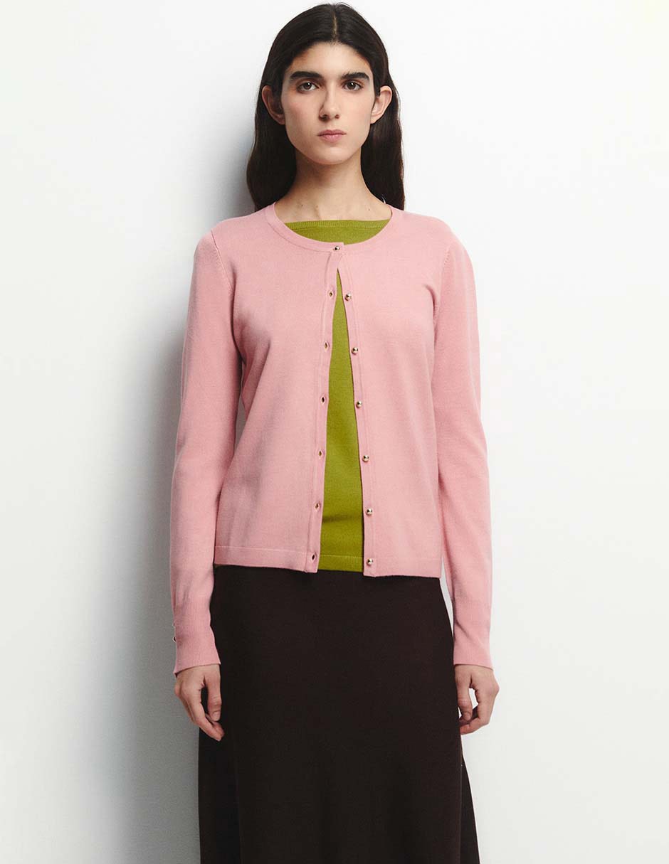 Suéter cuello redondo para mujer