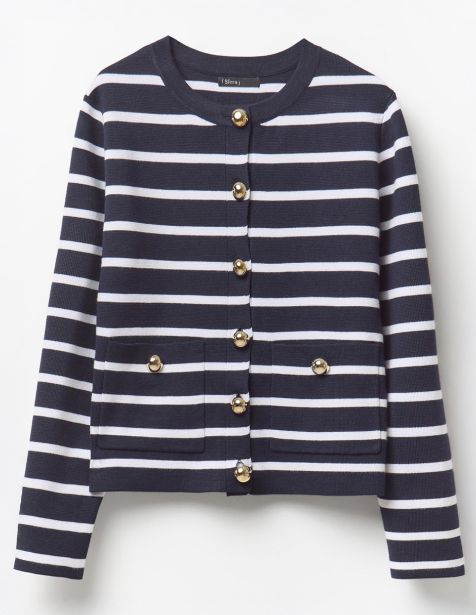 CHAQUETA CERROJILLO RAYAS