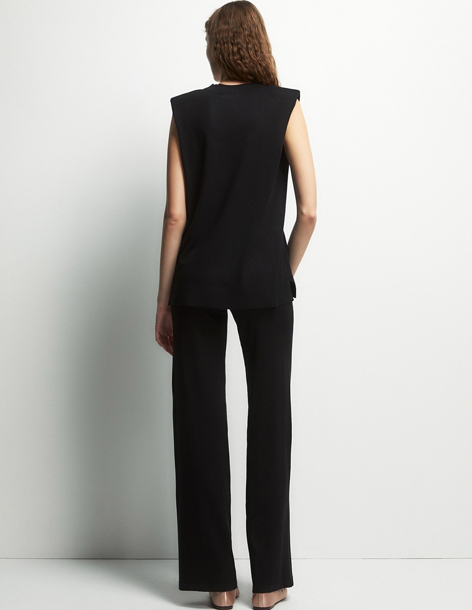 Pantalón de vestir relajado para mujer 2