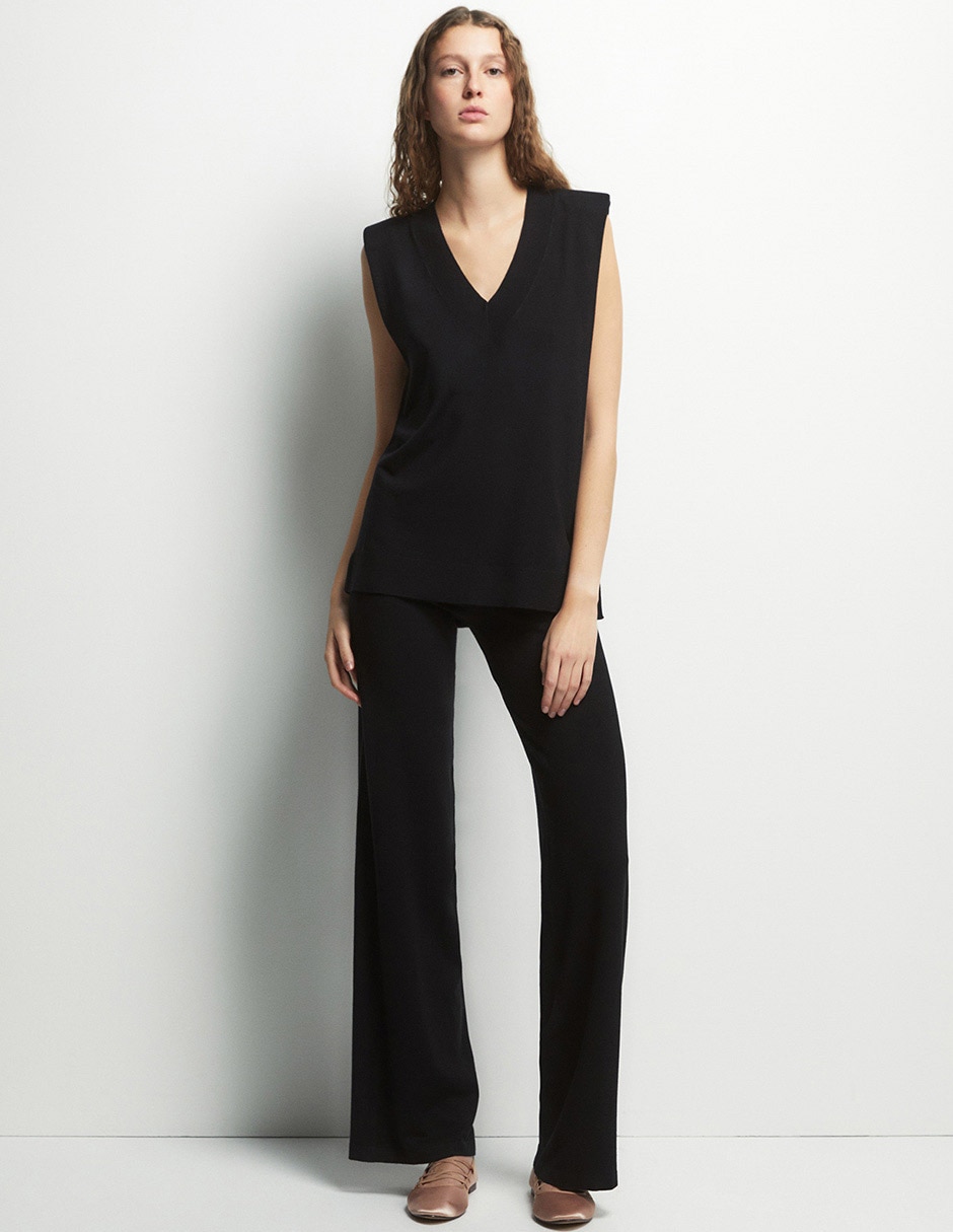 Pantalón de vestir relajado para mujer 4