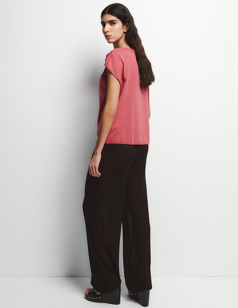 Top Sfera manga corta para mujer