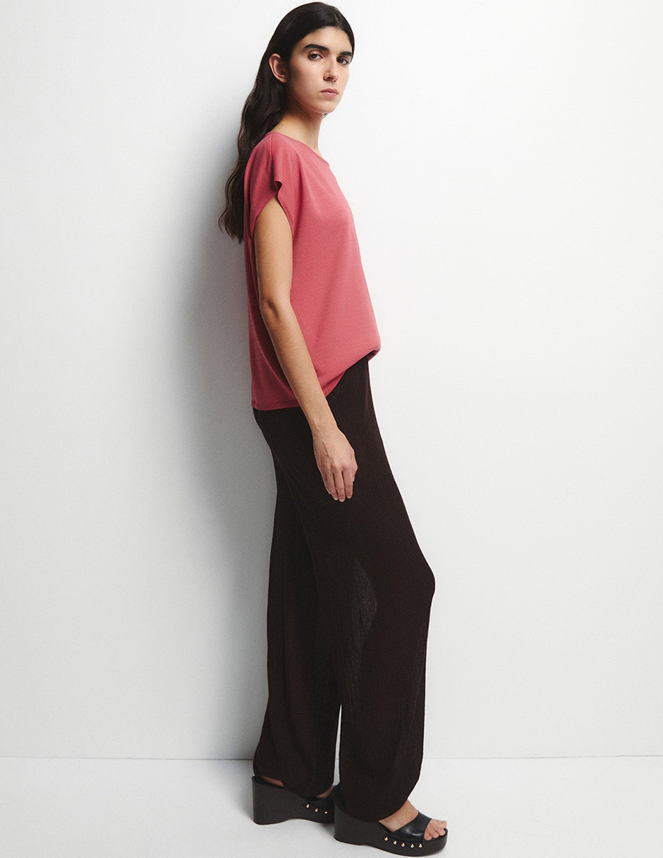 Top Sfera manga corta para mujer