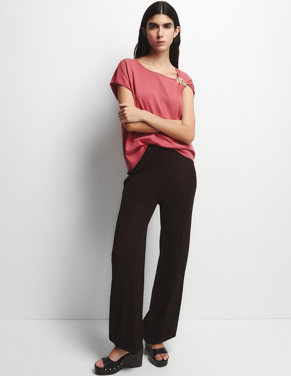 Top Sfera manga corta para mujer