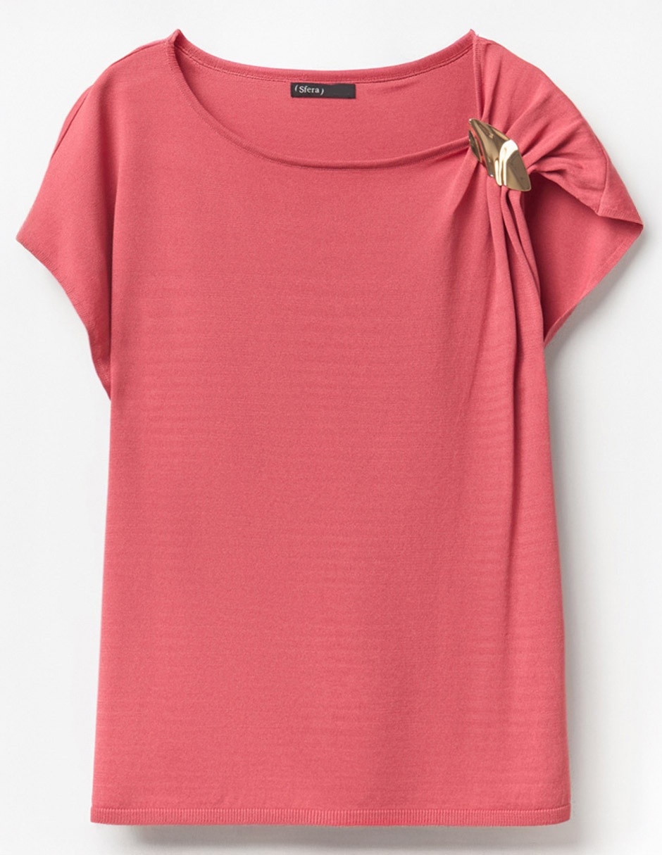 Top Sfera manga corta para mujer