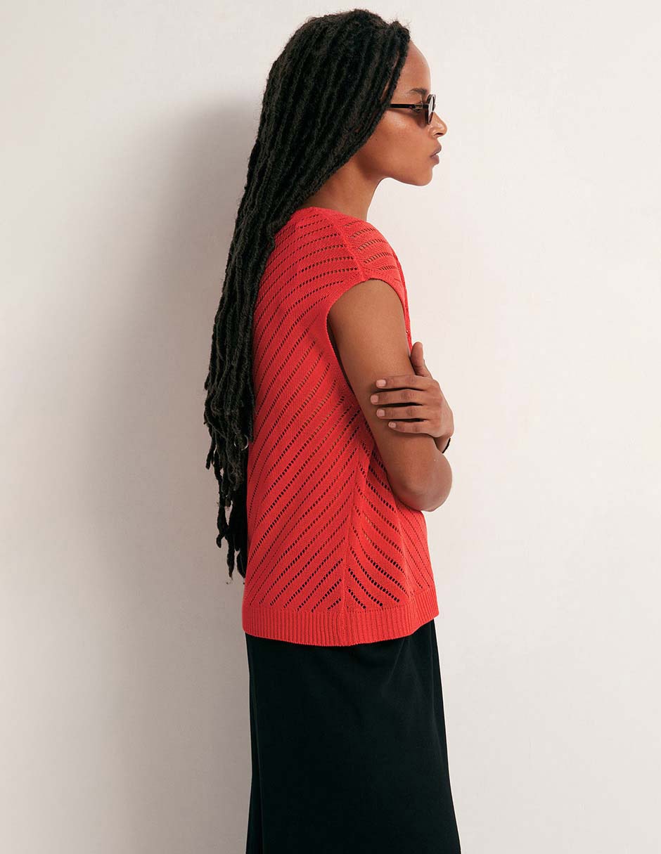 Blusa sin manga para mujer 4